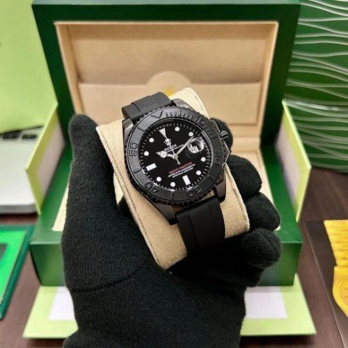 ROLEX YACHT MASTER OYSTER FLEX (BLACK - BLACK) - Image 3