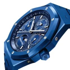 Alternative view of Audemars Piguet Royal Oak Perpetual Calendar Blue Dial 41mm