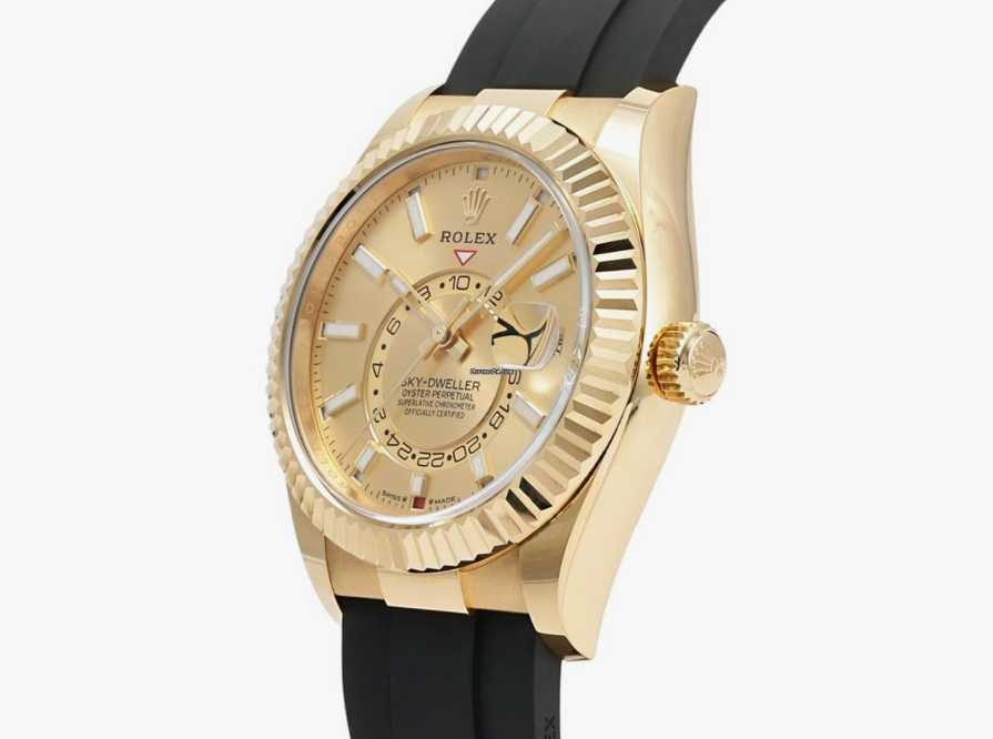 ROLEX SKY DWELLER OYSTERFLEX (GOLD) - Image 2