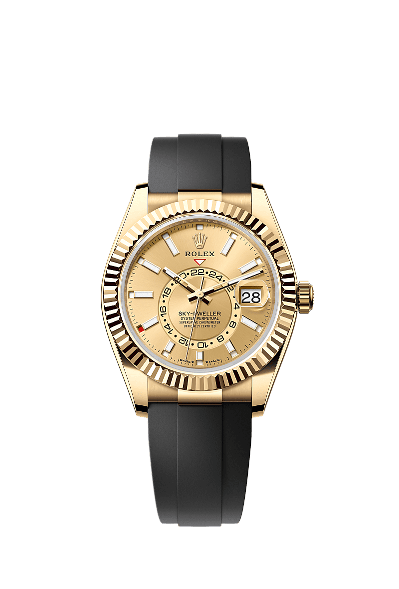 ROLEX SKY DWELLER OYSTERFLEX (GOLD) - Image 6