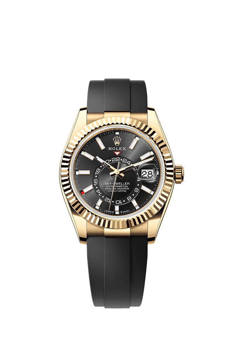 ROLEX SKY DWELLER OYSTERFLEX (GOLD BLACK) - Image 5